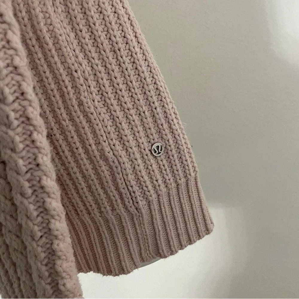 Lululemon Bring the‎ Cozy Turtleneck Sweater Pink